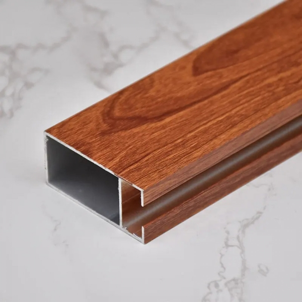 wooden grain aluminum profile