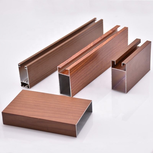 wooden grain aluminum profile