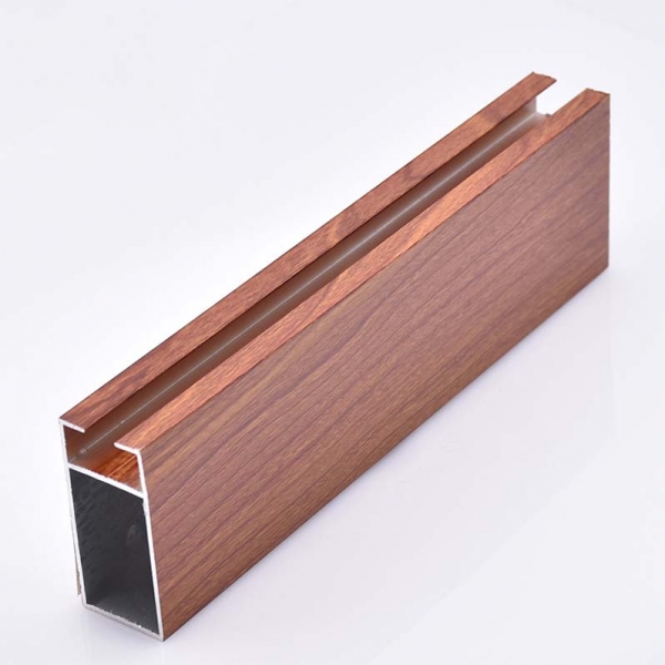 wooden grain aluminum profile