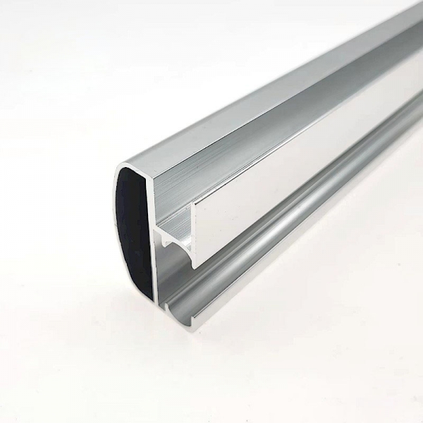 Polished aluminum profile