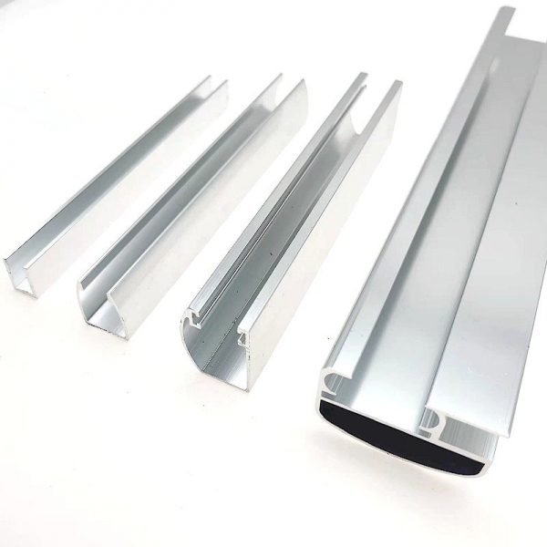 Polished aluminum profile