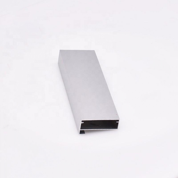 Polished silver aluminum profiles