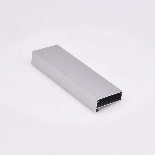 Polished silver aluminum profiles