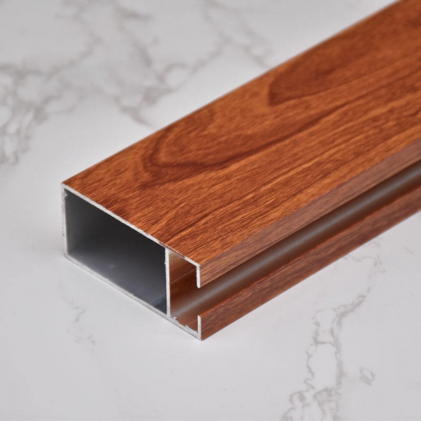 wooden grain aluminum profile