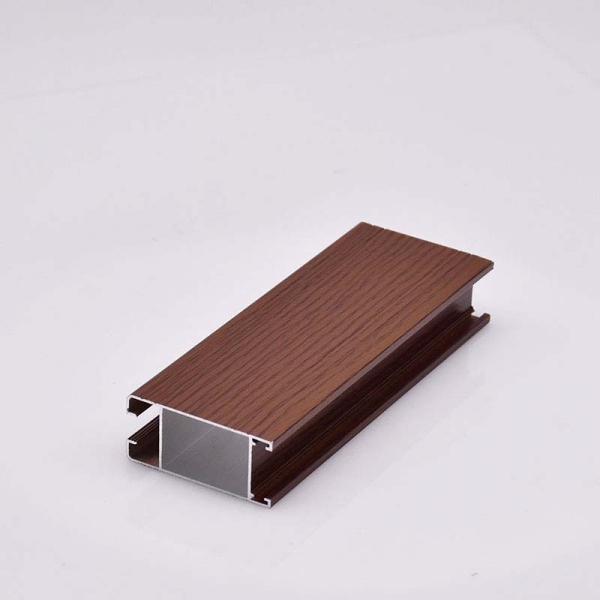 wooden grain aluminum profile