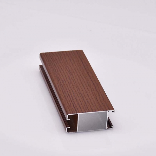 wooden grain aluminum profile