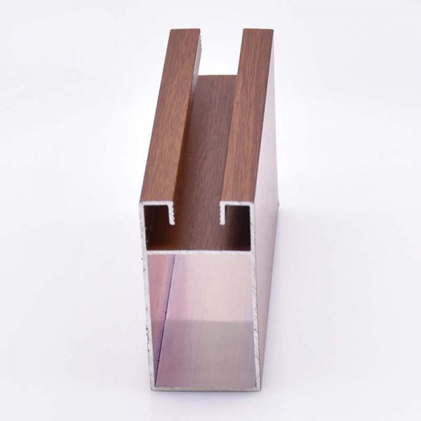 wooden grain aluminum profile