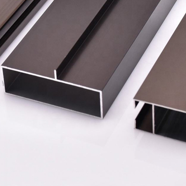 anodized champagne aluminum profile